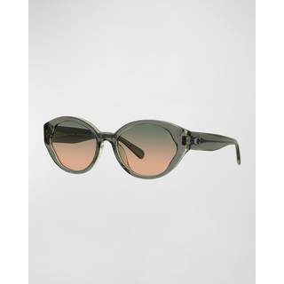 Coach HC8364U CH569 Asian Fit 574613 55 Solbriller Kvinder Grøn - Transparent Green - 55mm