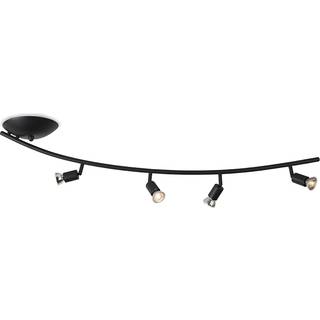 Moderne spotlight buet sort 4-lys - Jeany