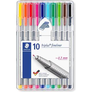 Staedtler Triplus Fineliner, 10 ass.