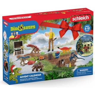 Schleich Dinosaur Julekalender 2023 - med dinosaur-figurer og tilbehør