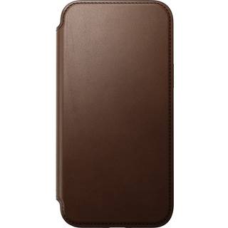 Nomad Modern Læder Folio (iPhone 15 Plus) - Mørkebrun