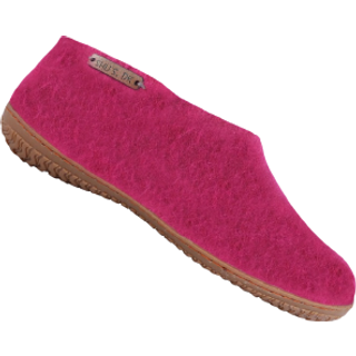Uld hjemmesko (100% ren uld) - Model Pink m/Gummisål - Dansk Design fra SHUS