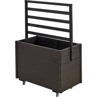Plus Blomsterkasse m/espalier 88x48x124 cm, Sort