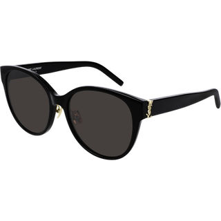 SAINT LAURENT Kvinde SL M39/K 001 Solbriller Acetat Sort Sort Rund Normal