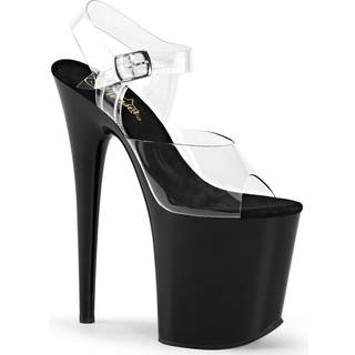 Pleaser Flamingo-808 Clear/Black 40
