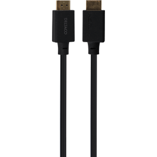 DELTACO DisplayPort kabel, DP 1.4, 7680x4320 i 60Hz, 2m, svart