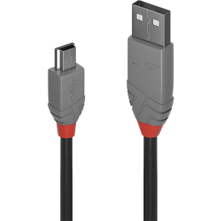 LINDY USB 2.0 Kabel Typ A/Mini-B Anthra Line 3m