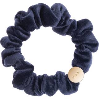 Dark Mini Velvet Scrunchie Hair Braid Navy Blue - pcs 1