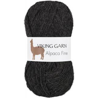Viking Alpaca Fine 603 Sort/Koks Indhold: 85% alpaca, 15% højlandsuld Vægt/længde: 50 g. = ca. 166 meter Anbefalede pinde: 3 mm Strikkefasthed: 10 x 10 cm = 28 m Vask: Uldvask ved 30 ℃.