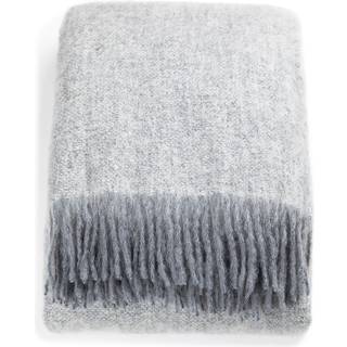 Stackelbergs Mohair Plaid 130x170 Cm /slate - Plaider & Tæpper Uld Hvid - 4042