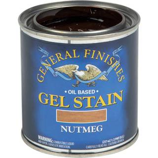 Allmänna ytor Oil Base Gel Stain 1/2 pint muskotnötter