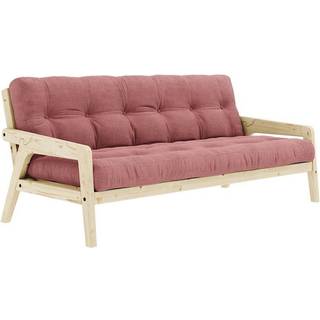 Grab Sovesofa Fra Karup Design i Massiv FSC Fyrretræ | Japandi - Klar lak - 516 Sorbet Pink