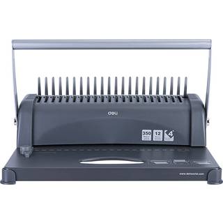 Deli Office - Kombinationsbindemaskine Deli E3871 - Sort/Stor/Model 3871