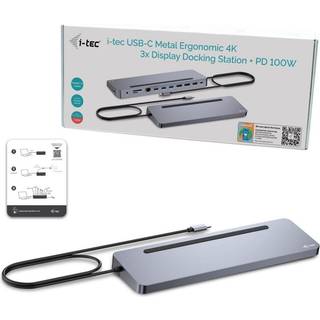 I-Tec - docking station - USB-C / USB4 / Thunderbolt 3 / Thunderbolt 4 - 11-slot - HDMI 2 x DP - GigE