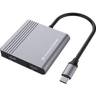 Conceptronic DONN13G dockingstation Ledningsført USB 3.2 Gen 1 (3.1 Gen 1) Type-C Grå