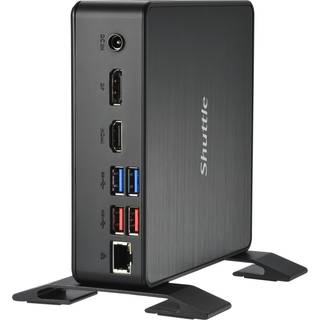 Shuttle XPC Nano PC NC40U3, Intel Core i3-1215U, 1x HDMI, 1x DP,1xUSB-C/DP, 6x USB3.2, 1x 2.5" bay, 2x M.2, 1x LAN, RAID, 24/7 permanent operation, incl. VESA & Stand