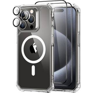 iPhone 15 Pro ESR Air Armor Halolock Bagside Cover - MagSafe Kompatibel - Gennemsigtig