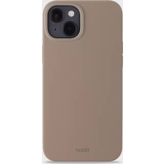 Phone Case Silicone Mocha Brown iPhone 15 Plus - Brun - Add QTY