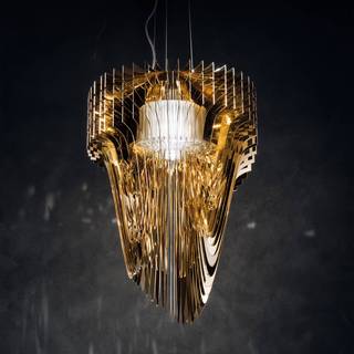 Slamp Aria Lysekrone 75 Cm - Loftslamper Cristalflex® Guld - ARISS00GLD01T00E27EU