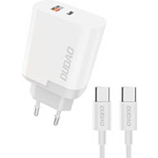 DUDAO A6XSEUT PD 22.5W QC Dual oplader. Inkl USB-C kabel