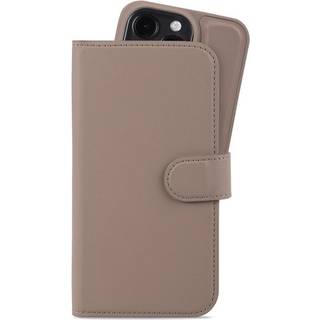 Wallet Case Magnet Mocha Brown iPhone 15 Pro - Brun - Add QTY