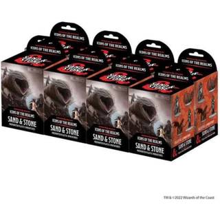 DnD - Sand & Stone Booster Brick (8 stk) - Icons of the Realms DnD Figurer