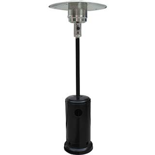 Nordicblue terrassevarmer med slange og regulator, 13 W, H221 x B81 cm, sort