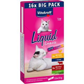 Vitakraft Cat Liquid Snack Multipack - 16x15 g.