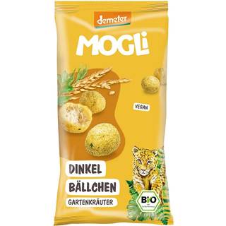 MOGLi Økologisk snackbolde med spelt og havens urter 348.75 DKK/1 kg