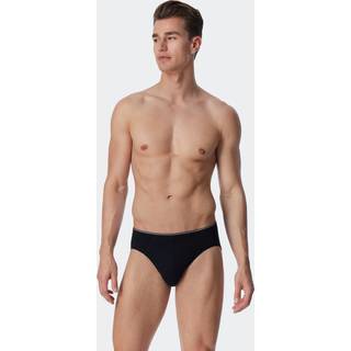 Schiesser Herren Slip schwarz Baumwolle & Mix unifarben