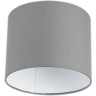 Lampe skærm grå 18/18/14 med hvidt indre