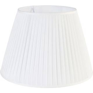 Plisseret lampeskærm hvid 45/30 cm