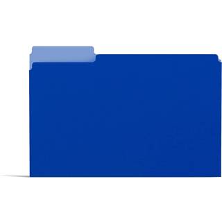 Staples 224527 Farvede filmapper 3-tab-brev Blue 100/Box