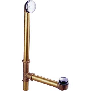 Kingston Brass DTT2181 18 in. Tub affald og overl?b med spids t?afl?b poleret krom