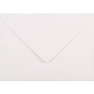 Jampapir A7 Strathmore Invitation Konvolutter med Euro -klap - 5 1/4 x 7 1/4 - Lys hvid lagt - 50/pakke