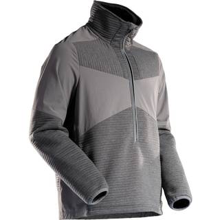 MASCOT® Fleecetrøje med kort lynlås og fór Stengrå 22005-681-89 XL