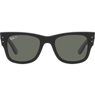 Ray-Ban RB0840SF Mega Wayfarer Asian Fit 901/58 52 Solbriller Mænd Black - Shiny Black - 52mm