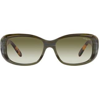 Vogue Briller VO2606S Polarized 30728E 55 Solbriller Kvinder Grøn - Green Horn - 55mm
