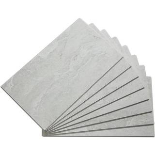 Palisade 25,6 tommer x 14,8 tommer. Sammenl?gning vinyl vandt?t v?g/backsplash -fliser til k?kken eller badev?relse i pol?r frost (8 pakke)