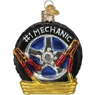Old World Christmas Auto Mechanic Glass blæst ornament til juletræ