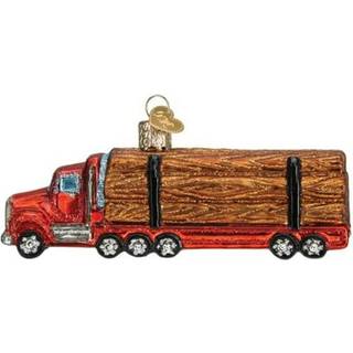 Old World Christmas Logging Truck Glass blæst ornament til juletræ