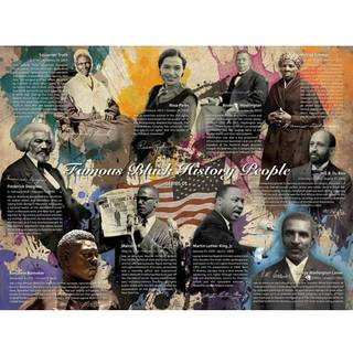 777 Tri-Seven Entertainment Famous History People Poster Series 01 24x18 Multicolor