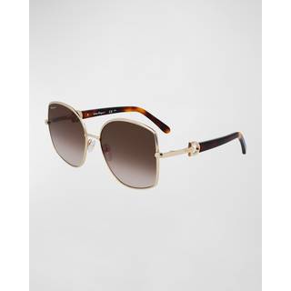 Salvatore Ferragamo SF 304S 745 58 Solbriller Kvinder Guld - Gold - 58mm