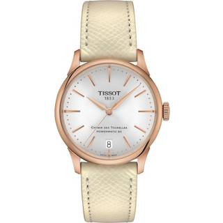 Tissot Chemin des Tourelles PowerMatic 80 Kvinders Gyldne Ur (Ø 35 mm)