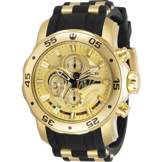 Invicta 32529 Guld/Gul guldtonet stål Ø48 mm