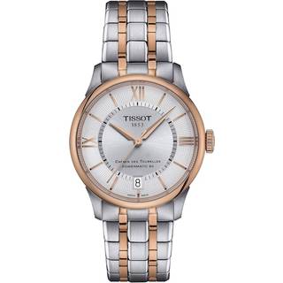 Tissot Chemin des Tourelles Powermatic 80 34 mm dameur i bicolour rosa/stål