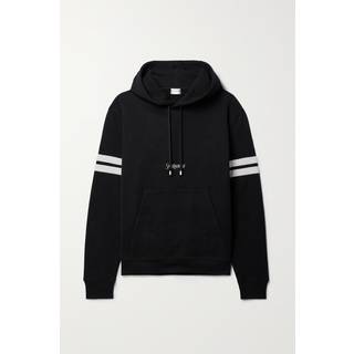 Saint Laurent Cotton jersey hoodie - black - L