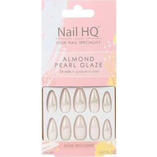 Nail HQ Almond kunstige negle Pearl Glaze 24 stk. - 24 stk.