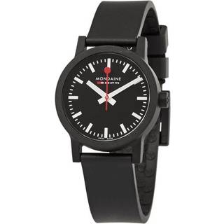 Mondaine Official Swiss Railways Essence Quartz Black Dial Men's Watch Set MS1.32120.RB.SET