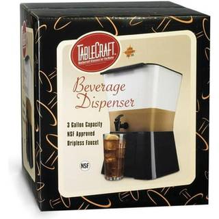 Tablecraft H953 3-gallon drikkevarer dispenser sort og klar